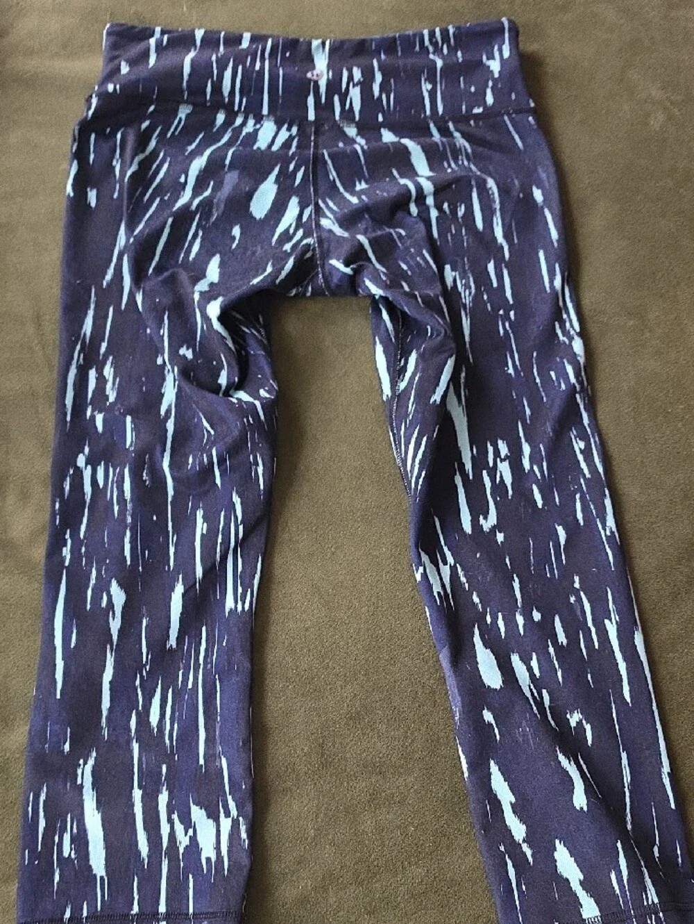lululemon athletica Navy and Light Blue Streaked High-Rise Leggings